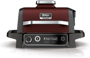 7-in-1 Electric BBQ Grill & Smoker with Digital Probe, Air Fryer & Woodfire