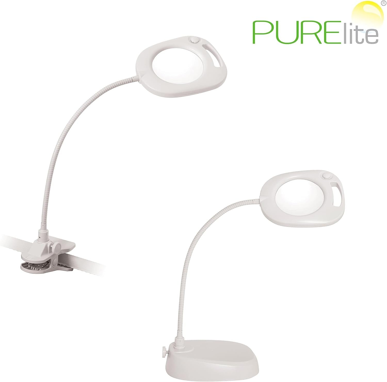 Magnifying LED Floor Lamp 3in1 Natural Daylight Sewing Craft Reading Light