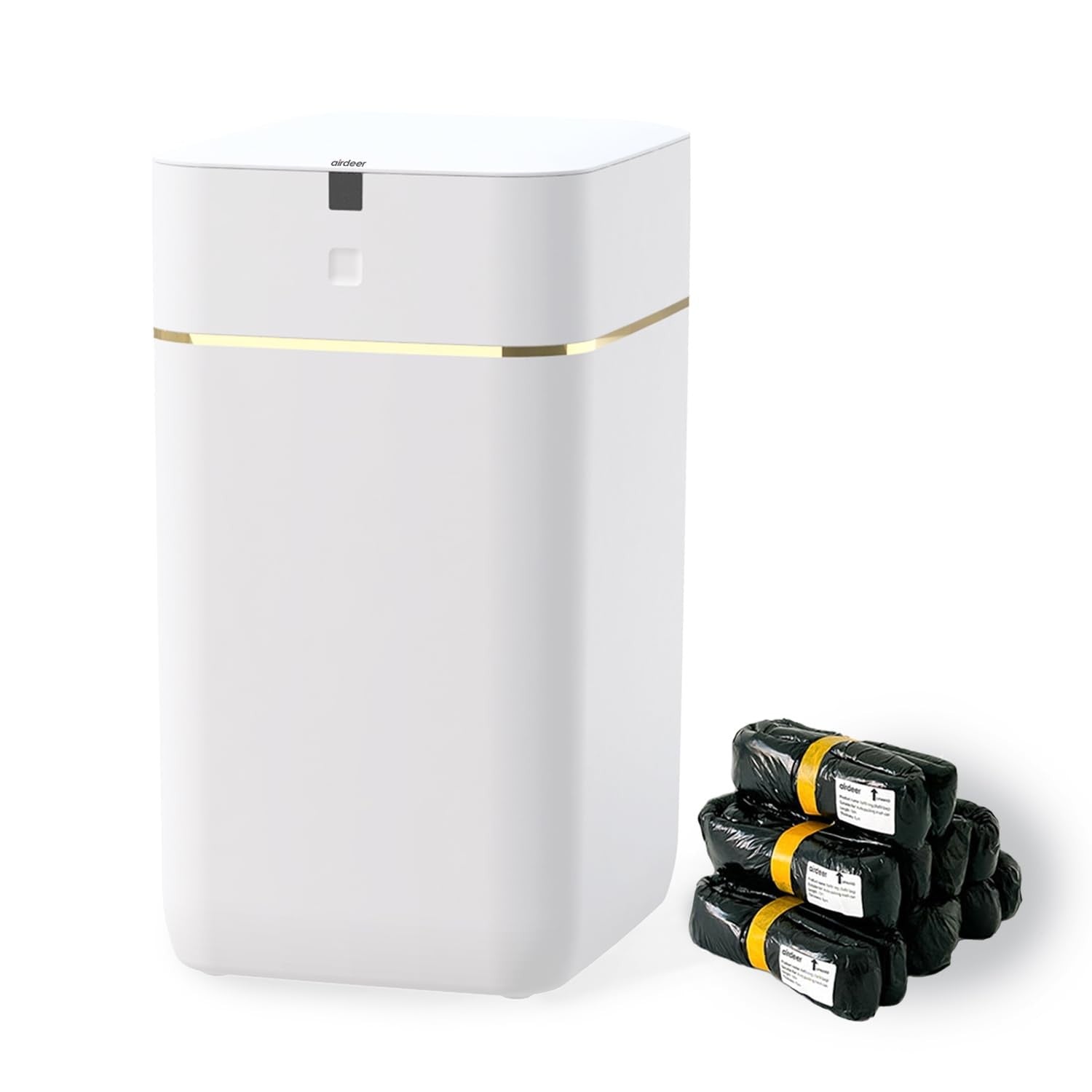 4Gallon Touchless Smart Trash Can – Automatic Self-Sealing Bin