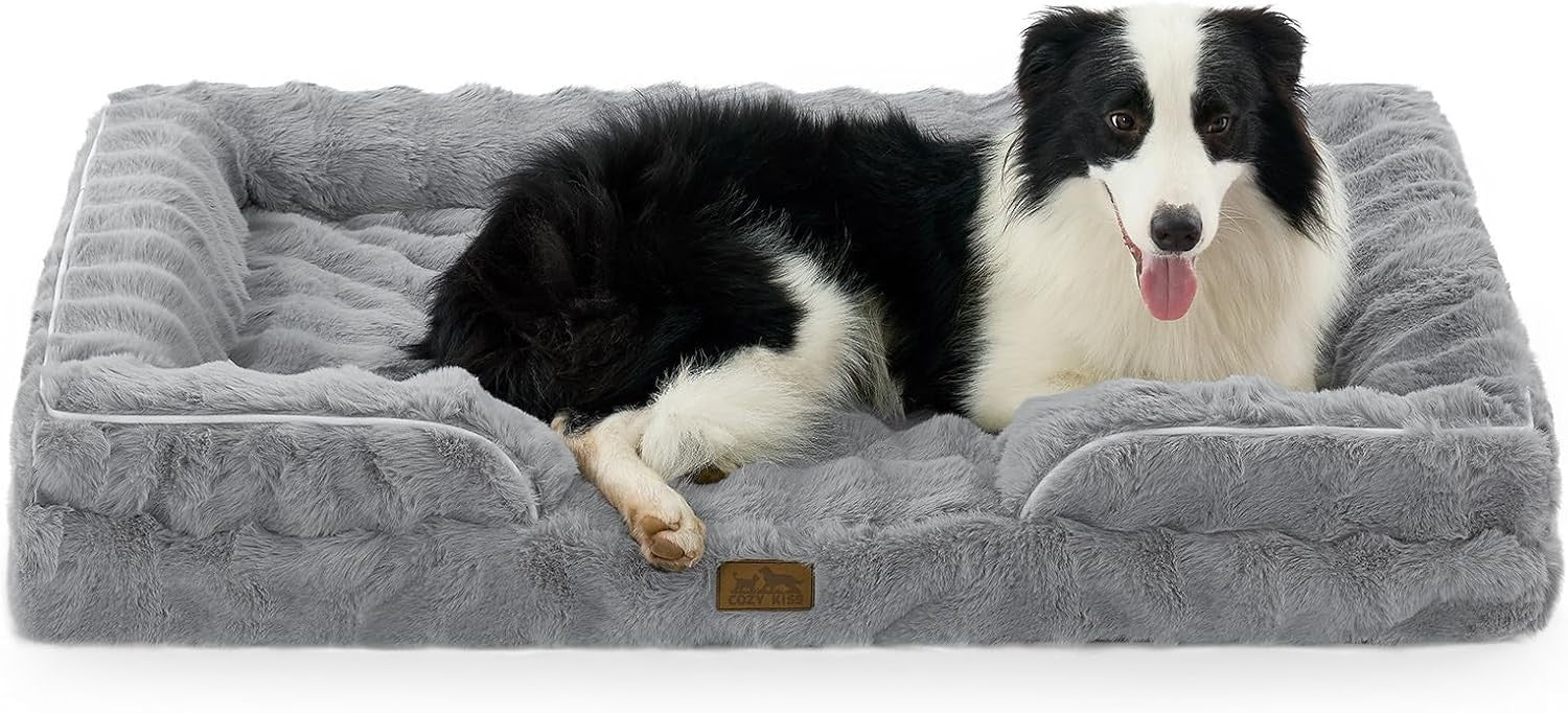 Extra Large Orthopedic Dog Sofa Bed 44x32in Washable