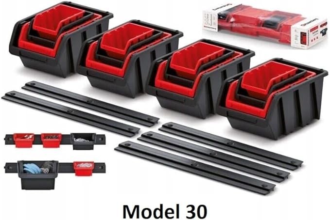 Wall Mounted Garage Storage Bins Peg Board Workshop Organizer