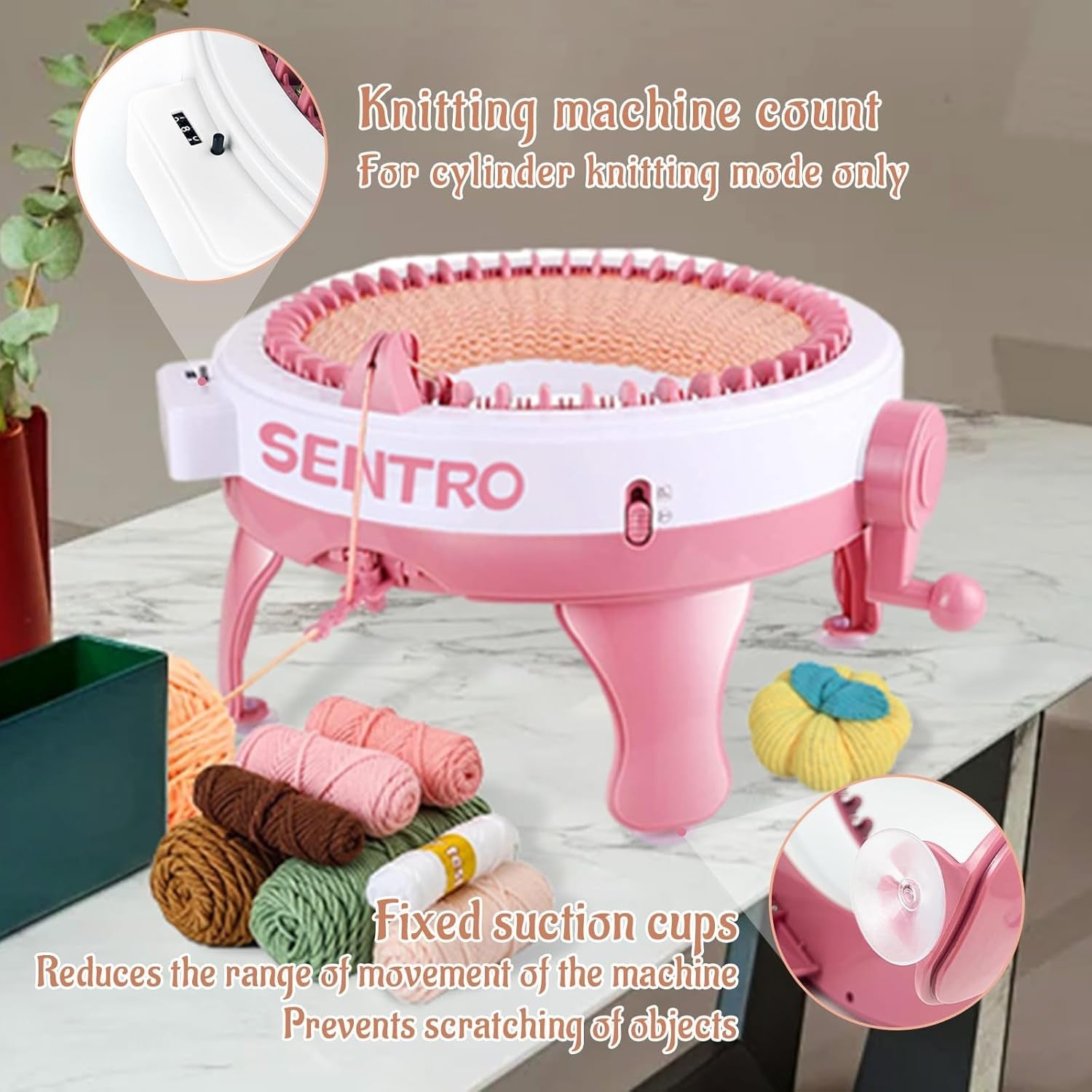 48 Needle Knitting Machine Circular Automatic Smart Loom with Row Counter