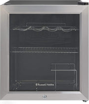 Mini Wine Fridge 12 Bottle Lockable Glass Door Countertop Beer Drinks Cooler