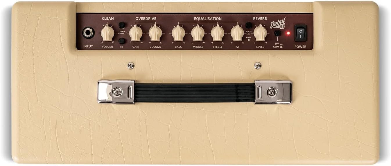 Debut 50R 50W Electric Guitar Amp 2-Channel Reverb Line Out Cream