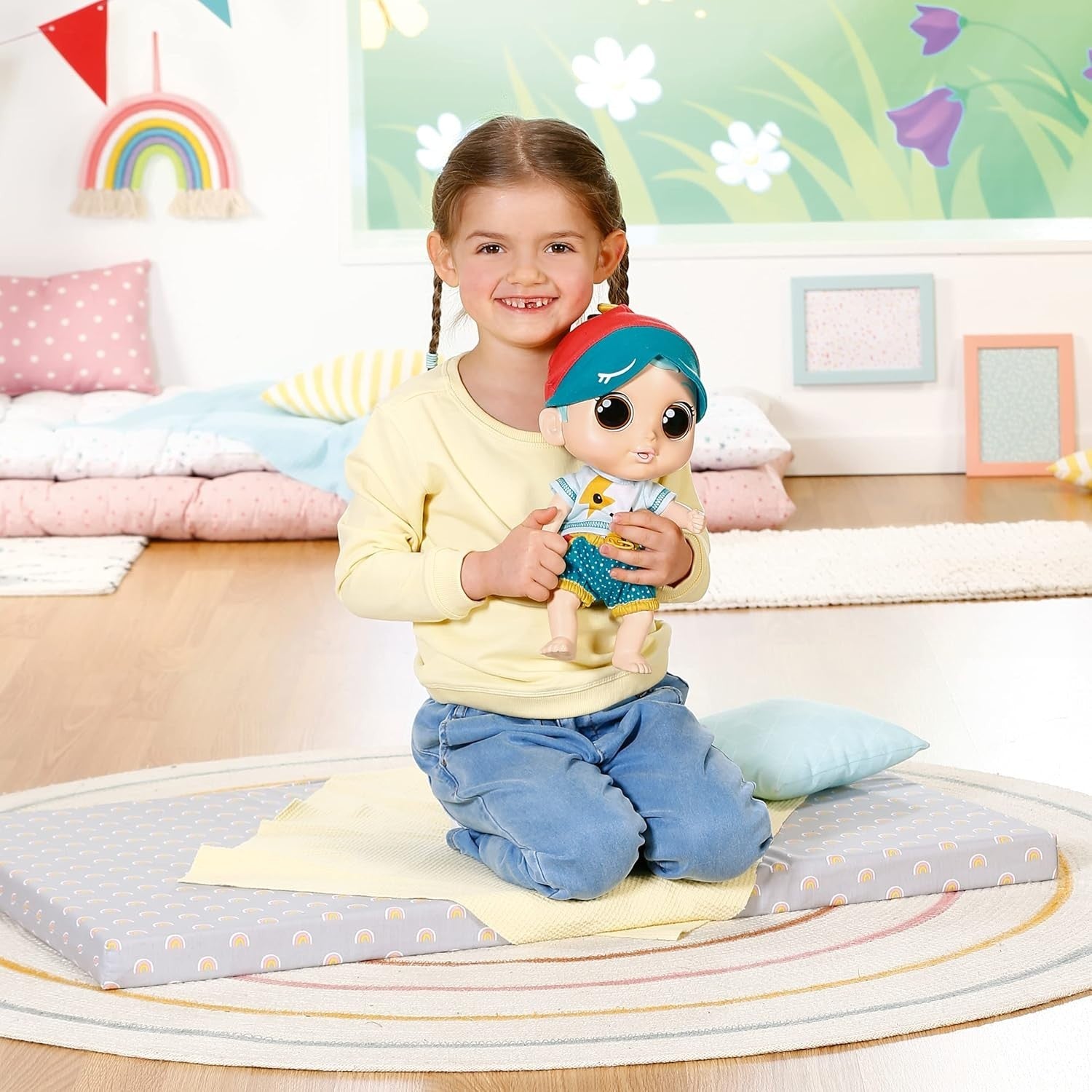 30cm Interactive Baby Doll 25+ Sounds Moving Eyes Outfit Set