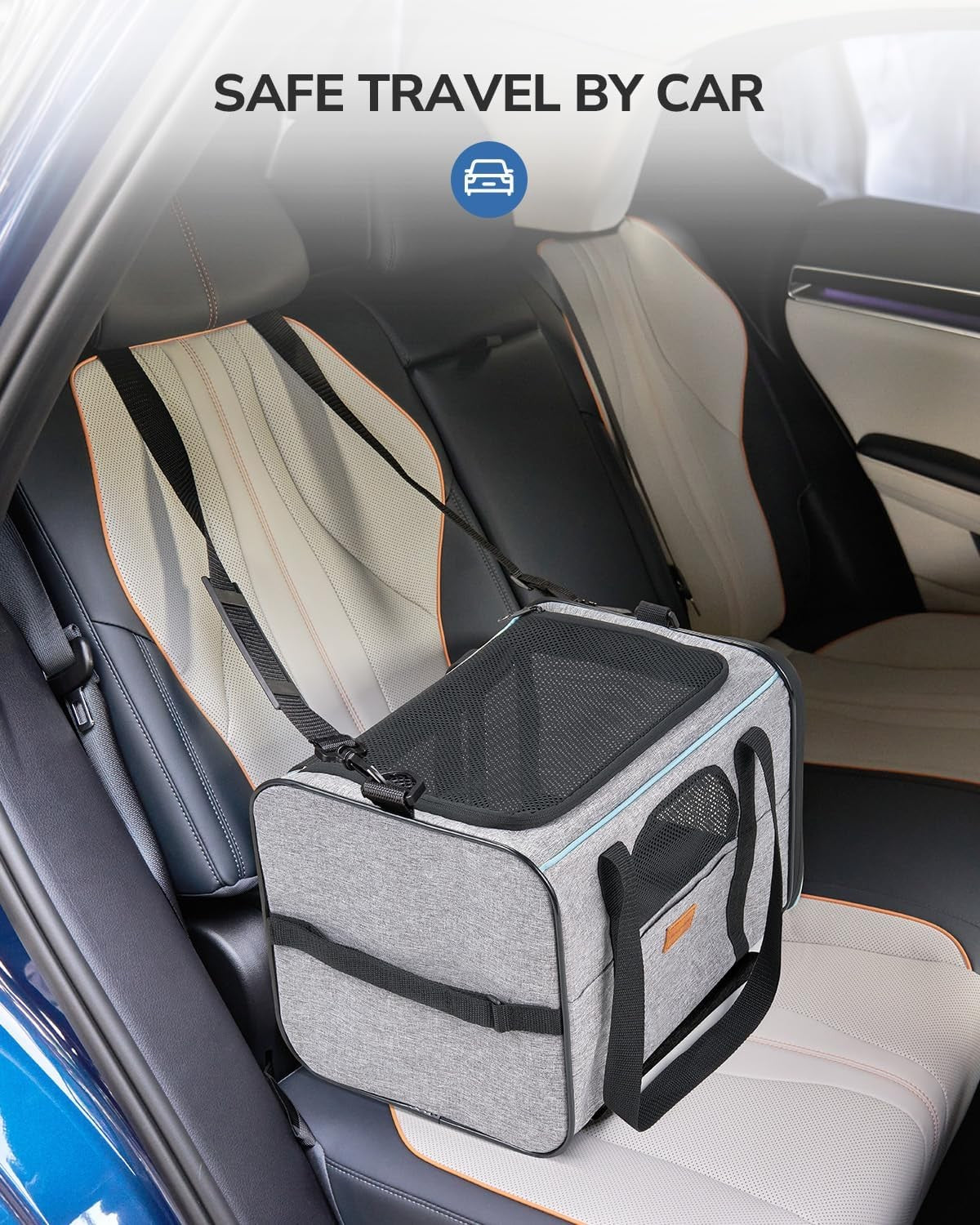 Pet Carrier with Wheels Airline Approved Rolling Travel Bag for Cats Dogs