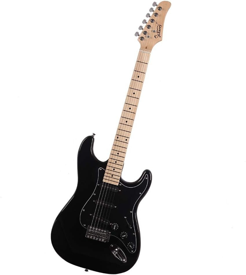 39" Electric Guitar Beginner Pack Full Size Basswood w/ Bag Black