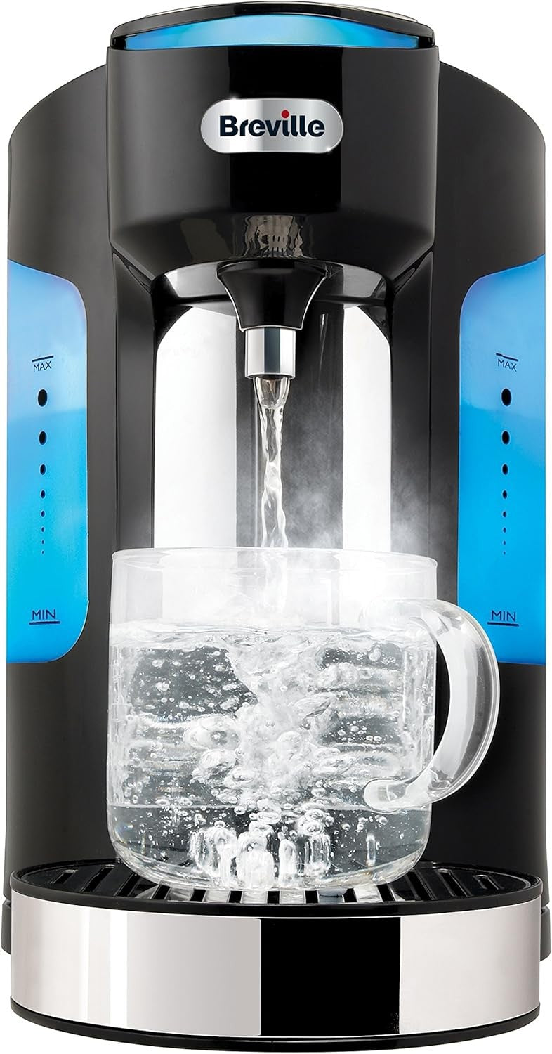 Instant Hot Water Dispenser 3kW Fast Boil 2L Variable Cup One Touch Glass