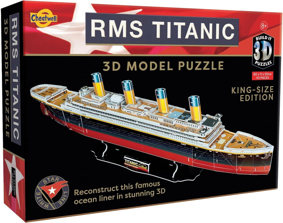 Large 3D Titanic Ship Puzzle – No Tools, Stunning Model Kit for All Ages