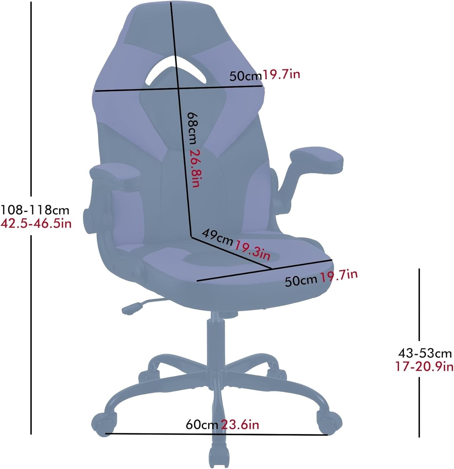 Purple Gaming Chair Office Racing Swivel PU Leather Ergonomic Headrest 200kg