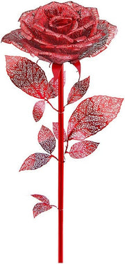 3D Stainless Steel Metal Rose Puzzle Kit, DIY Flower Model for Adults