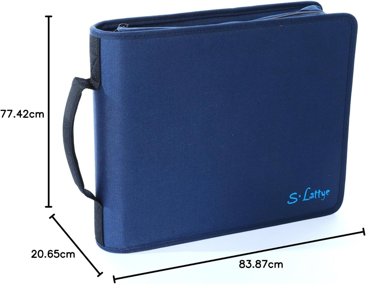 128 Disc CD DVD Blu Ray Storage Wallet Binder Case Album Organizer Blue