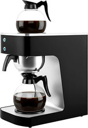 Commercial Filter Coffee Machine 2.2L Dual Warming Plates Stainless Steel