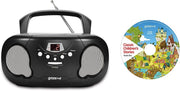 Portable Kids Boombox CD Player with Radio, Story CD & Aux