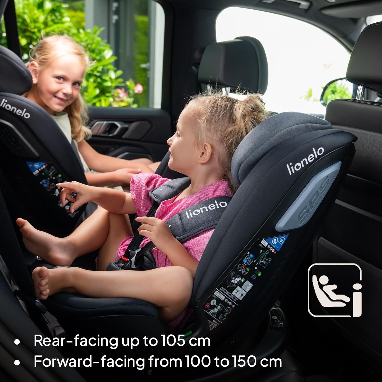 i-Size 360° Rotating Car Seat ISOFIX 0–12 Years Rear & Forward Facing