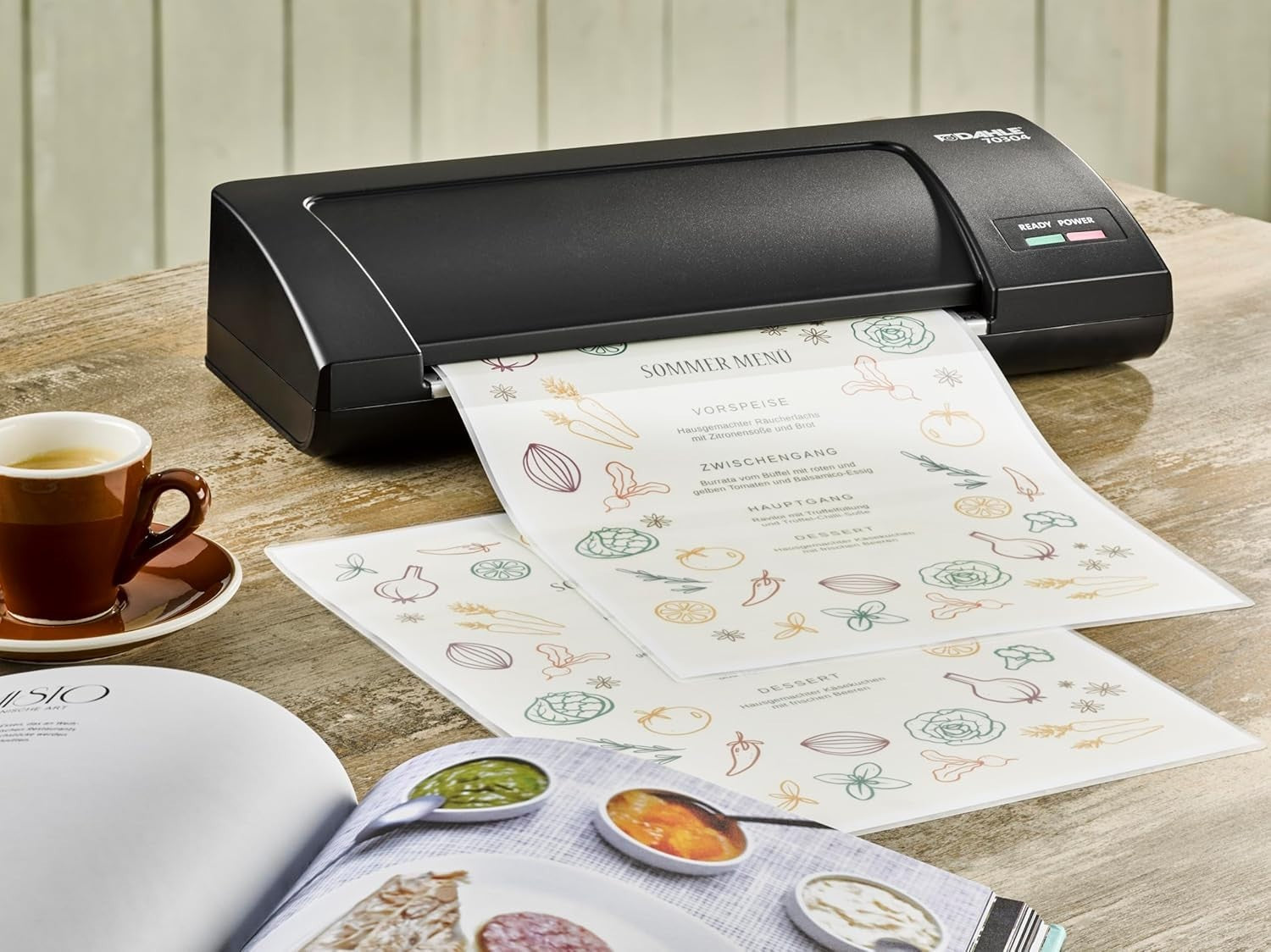 A3 Laminator Hot Cold Compact Fast Warm-Up 2-Roller 125 Micron