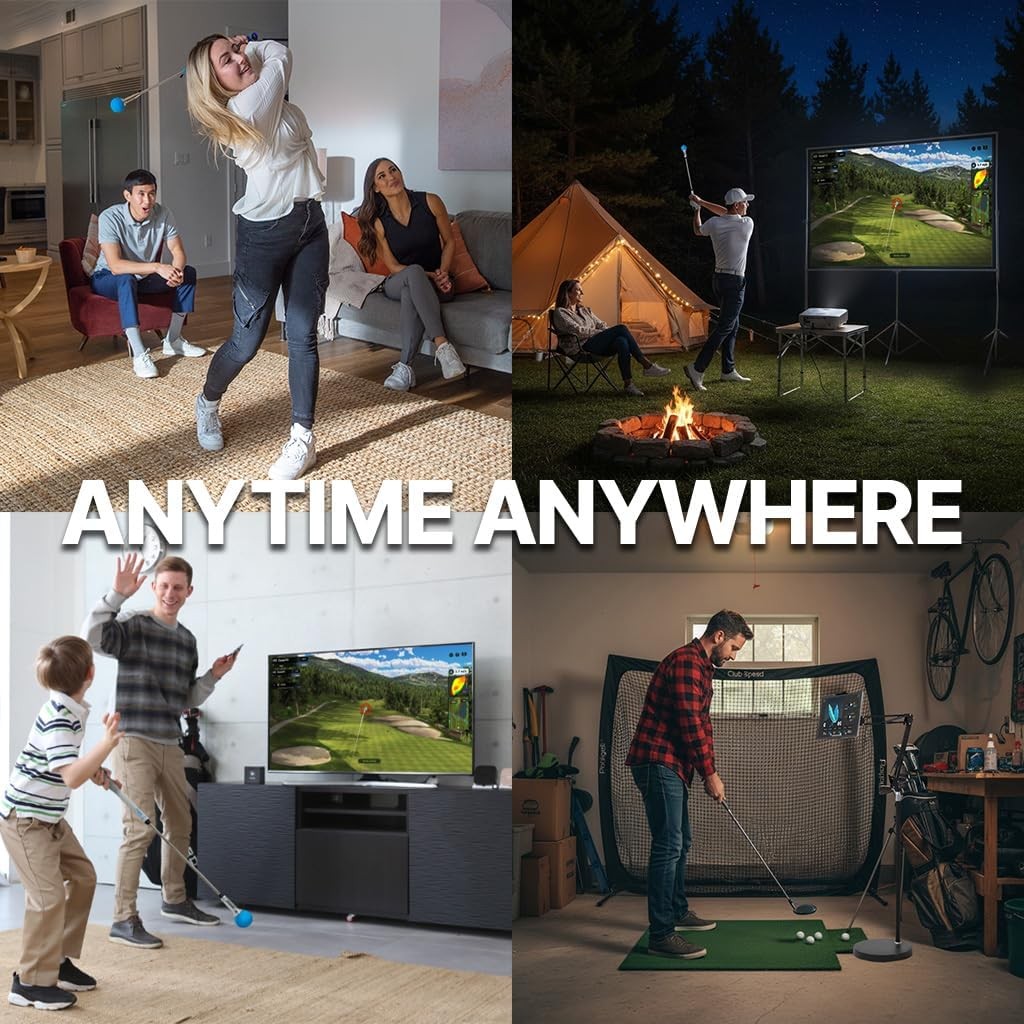 Home Golf Simulator Motion Sensor Swing Stick 38,000+ Courses