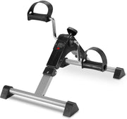 Foldable Mini Pedal Exerciser LCD Adjustable Resistance Rehab Cycle