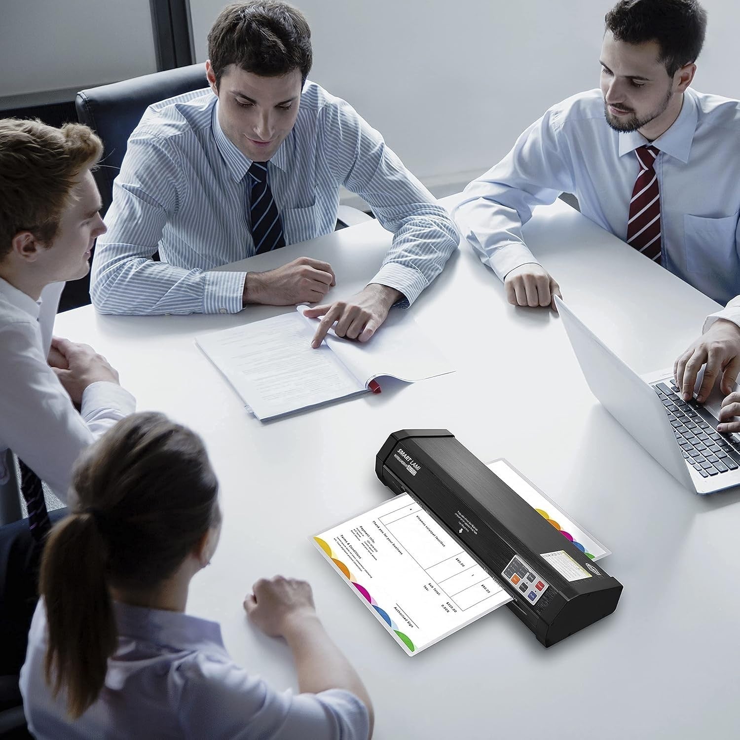 Heavy Duty A3 Laminator Auto Sense 75–250 Mic 4 Roller Never Jam