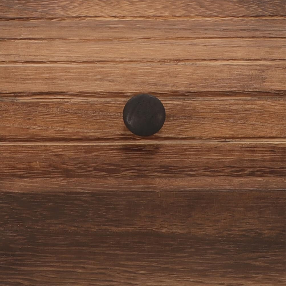 10KG Wooden Rice Storage Container Sliding Lid Bin