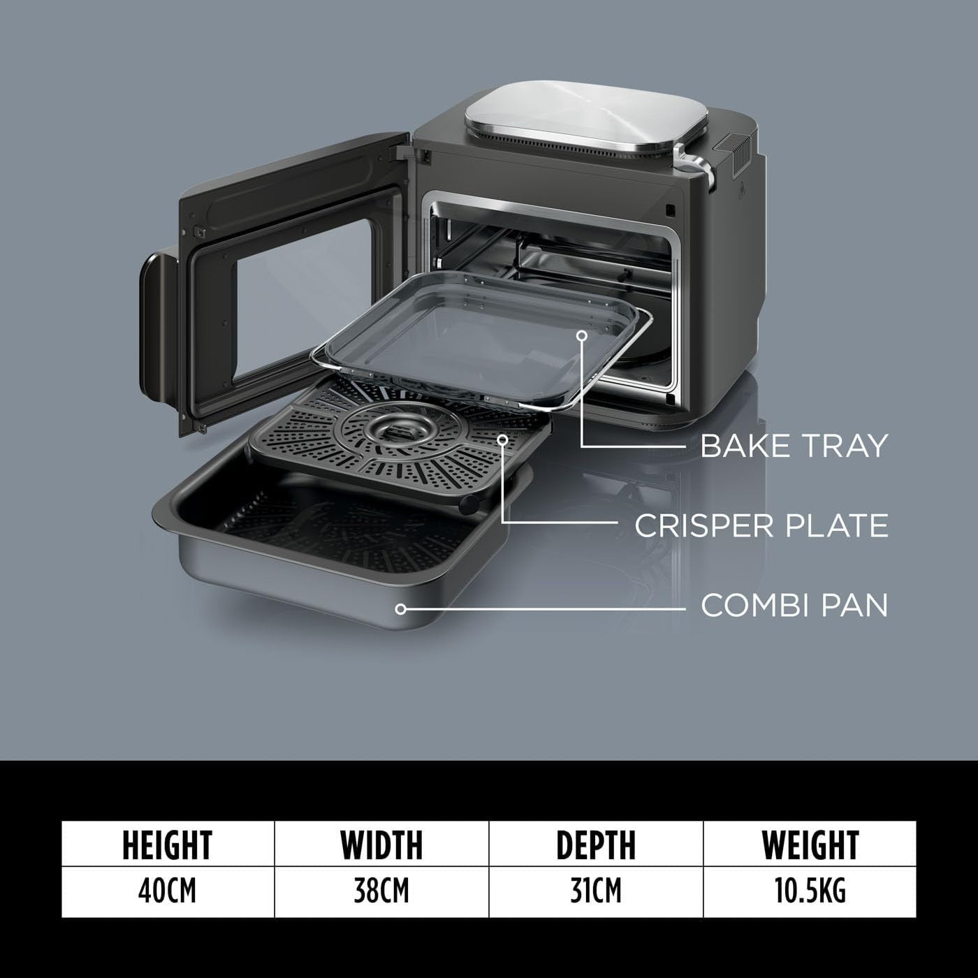 Family Multi-Cooker 12-in-1 Air Fryer Oven | 15-Min Meals | Large 12.5L Capacity