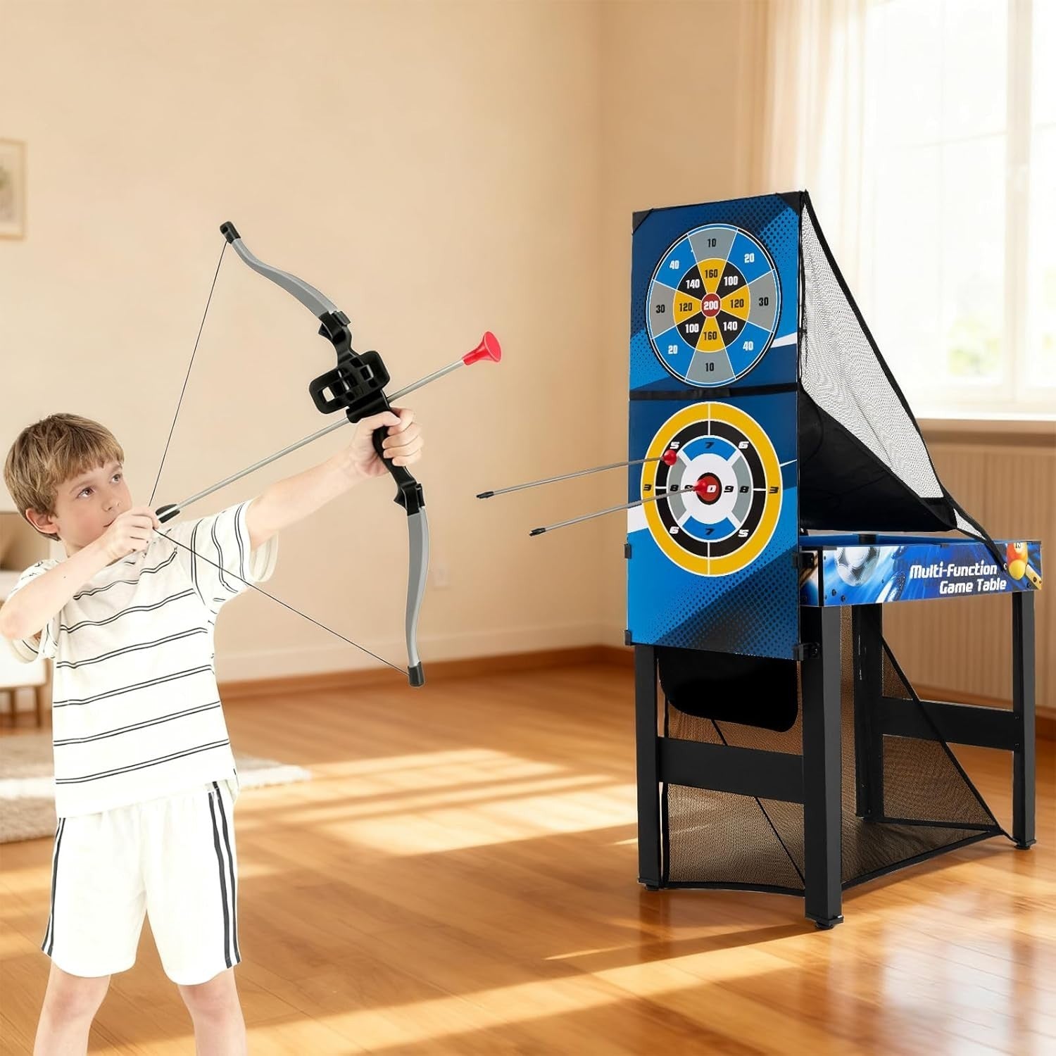 10 in 1 Multi Game Table Air Hockey Pool Ping Pong Basketball Set