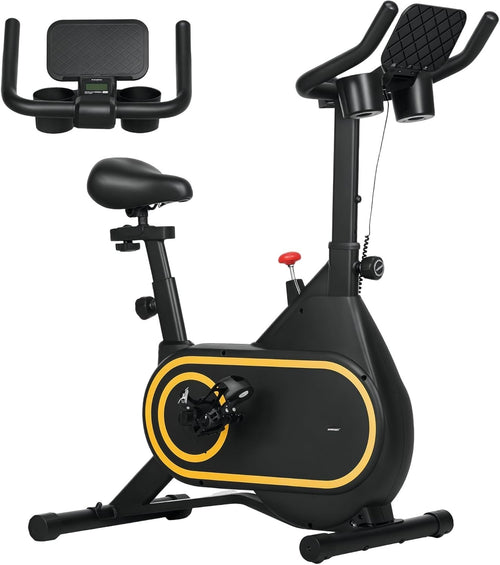 Magnetic Indoor Cycling Bike Silent Belt Drive LCD Adjustable Seat 264lb Max