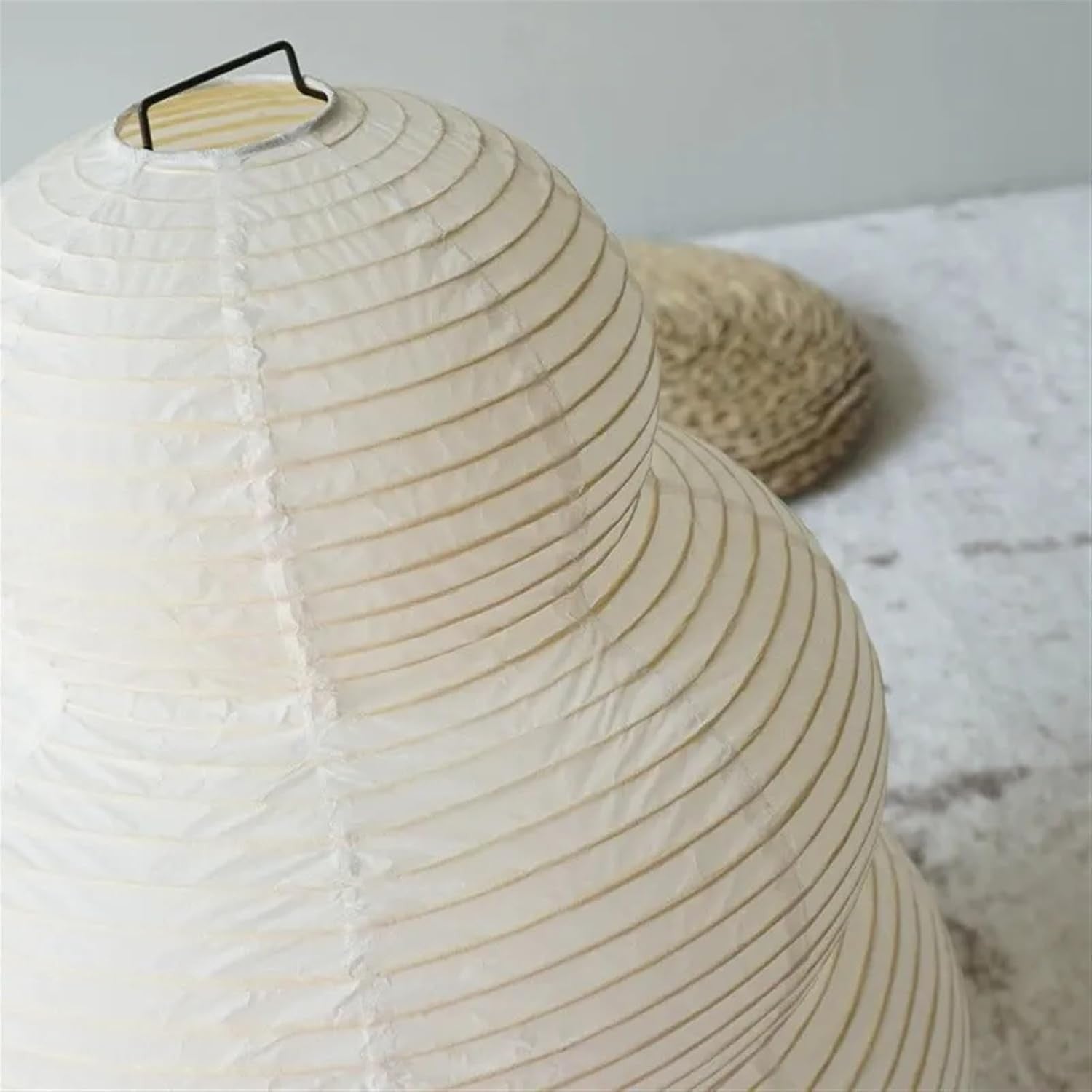 Tripod Floor Lamp Rice Paper Shade Minimalist Bedside Living Room Light