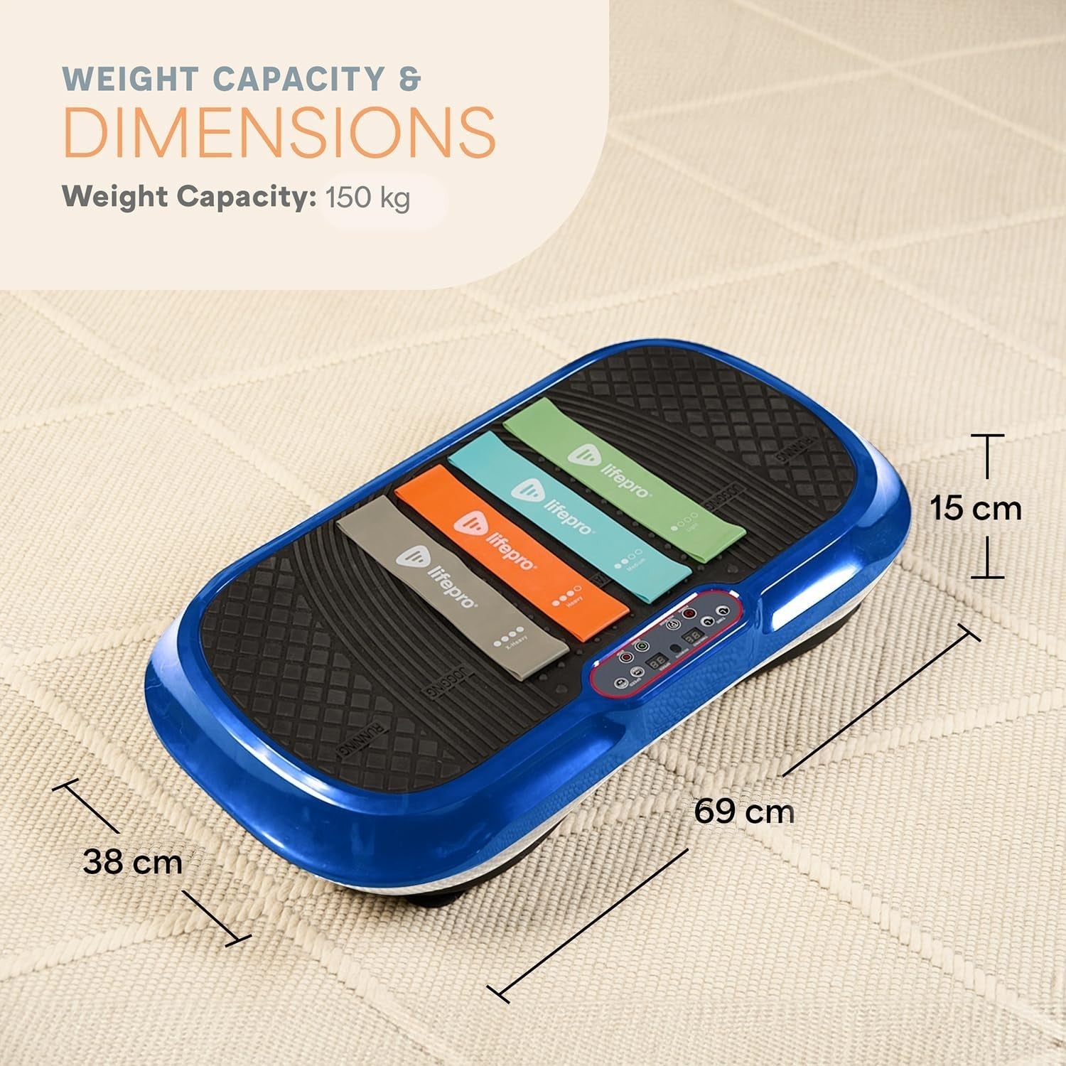 Vibration Plate Exercise Machine 99 Speeds Full Body Home Fitness Platform