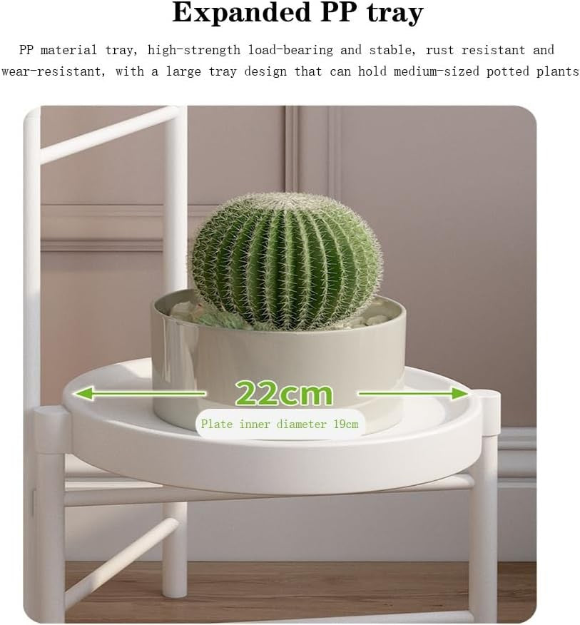 4 Tier Black Metal Plant Stand Indoor Outdoor Flower Pot Display Shelf Corner