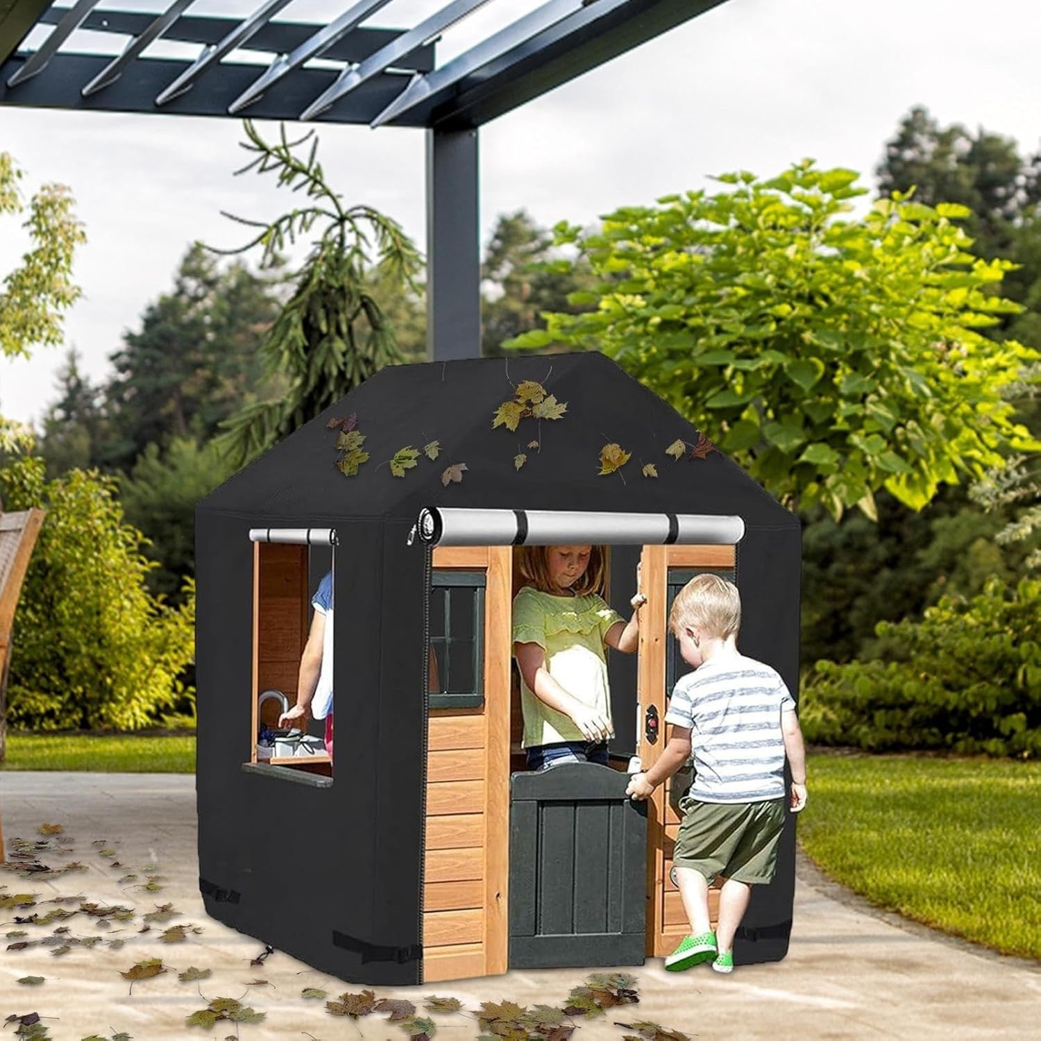 Waterproof Kids Playhouse Cover Outdoor All Weather Garden Protector