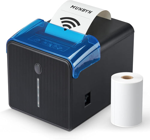 Black Wi-Fi Thermal Receipt POS Printer 80mm USB/LAN/Serial High-Speed