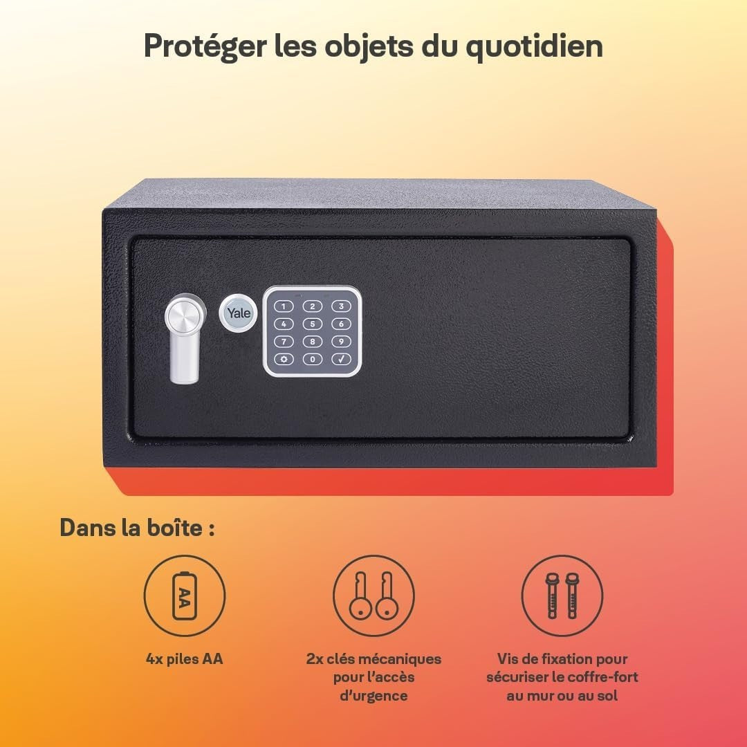 24L Digital Laptop Safe Electronic Keypad Cash Document Security Box