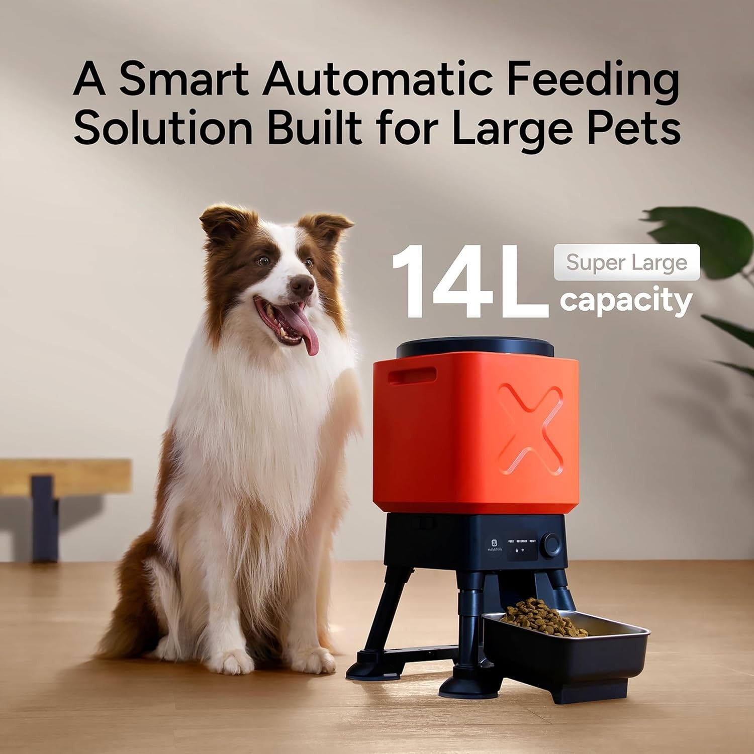 14L Automatic Dog Feeder Large Breed Timed Food Dispenser 6 Meals XL