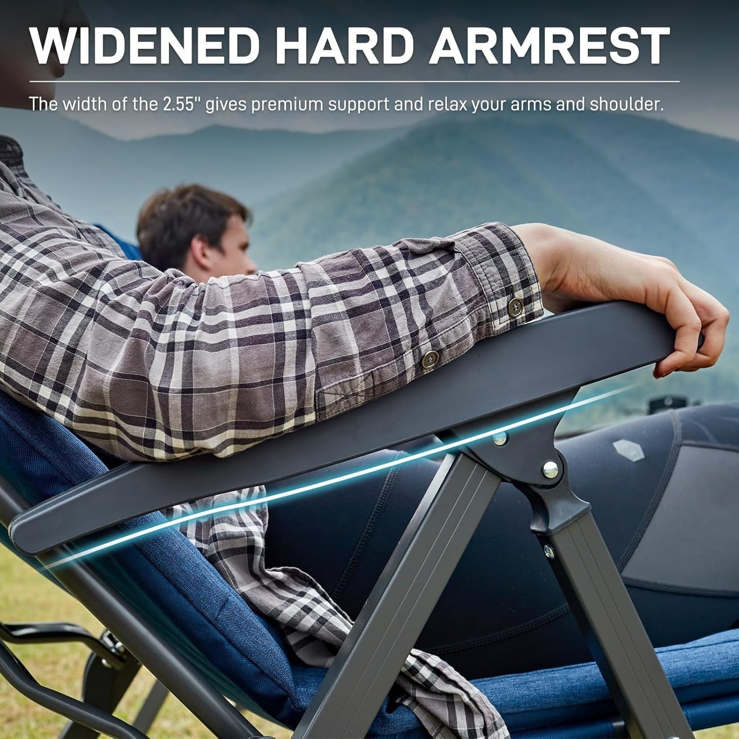 Luxury Folding Camping Chair | High Back Recliner, Padded & Heavy Duty