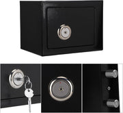 Steel Security Safe Box Key Lock Cash Money Document Storage Safe