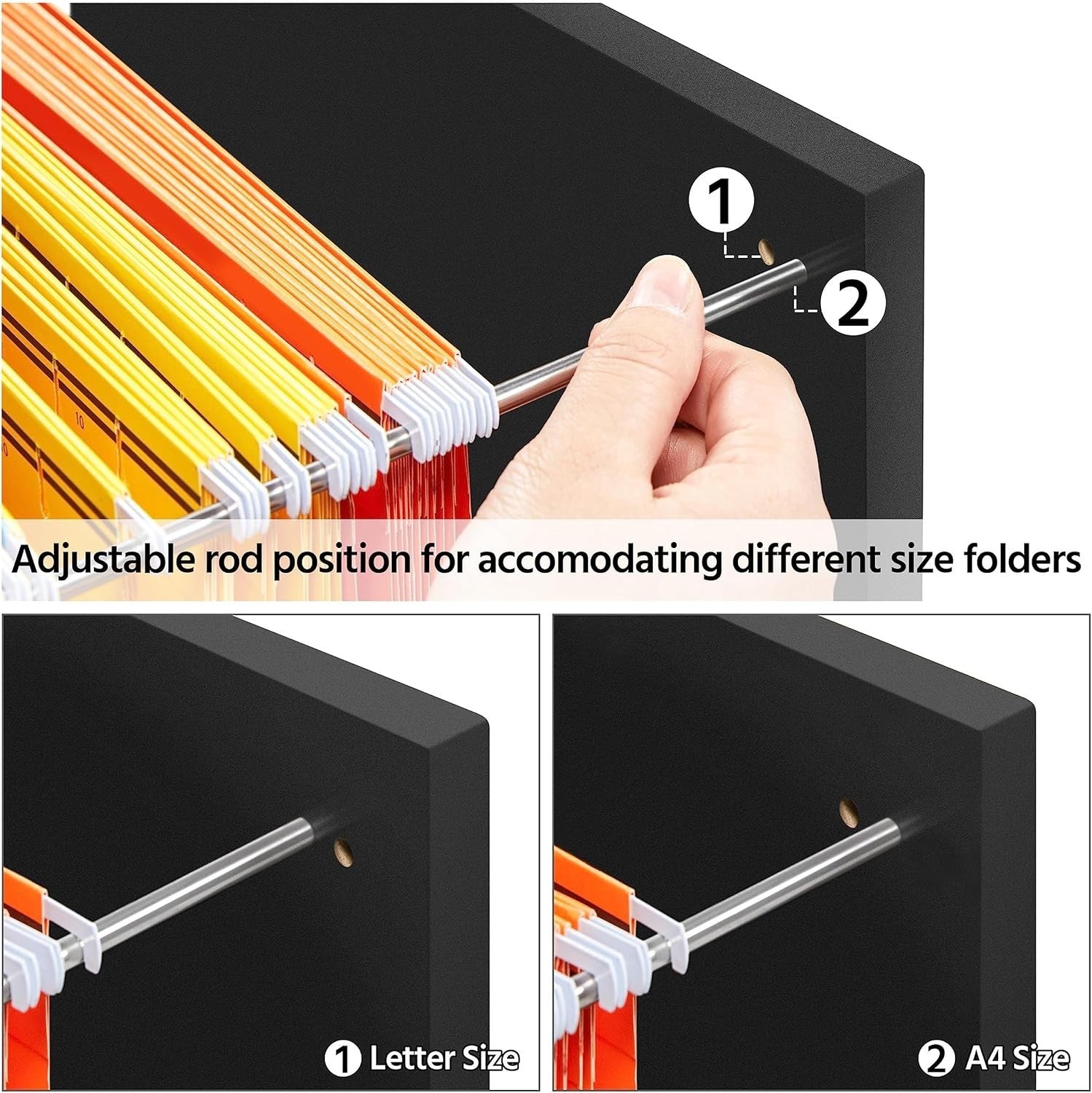 2pc Mobile Filing Cabinet Set 2 Drawer A4 Letter Printer Stand