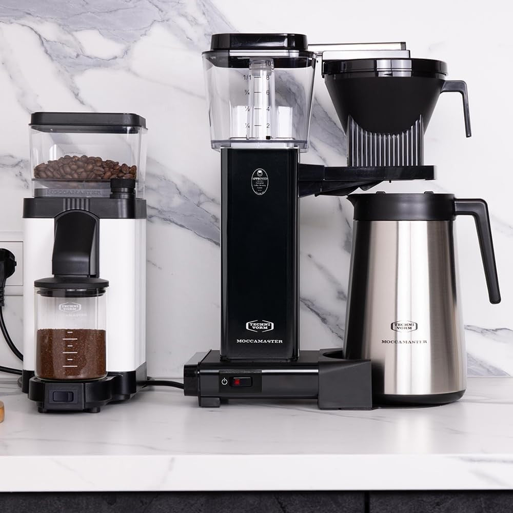Thermal Drip Coffee Maker 1.25L | Fast Brew, Auto Shut-Off, Stainless Steel Jug