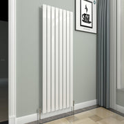 Vertical Designer Radiator White 1600x544mm Single Modern Heating
