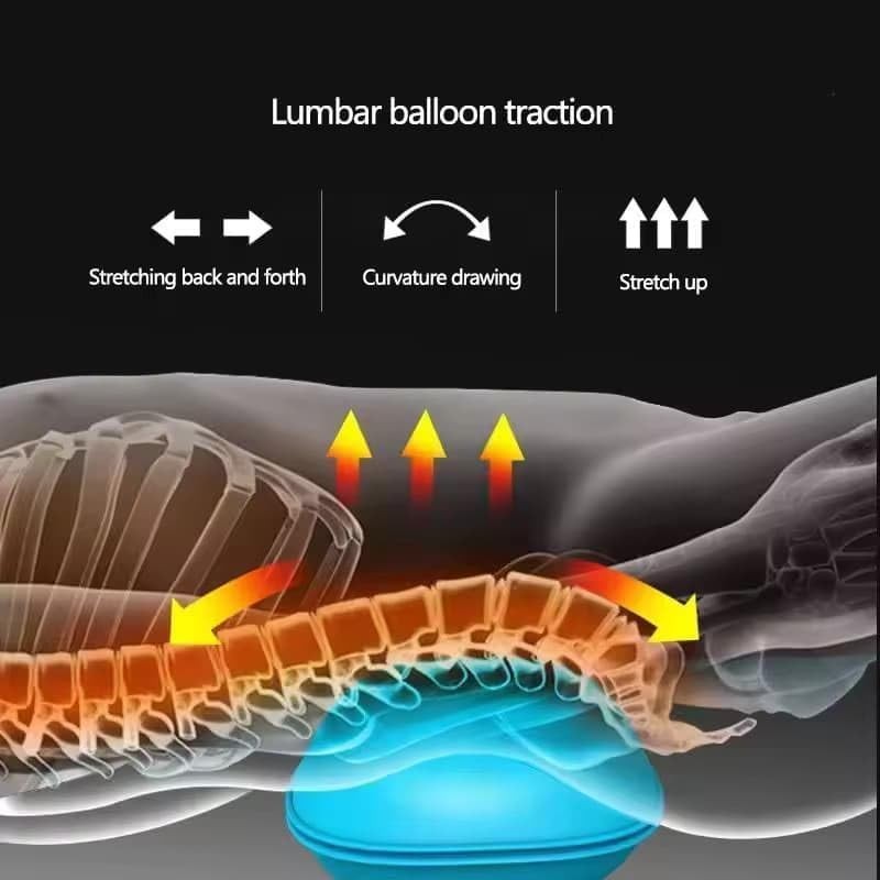 Full Body Massage Mattress 3-in-1 Shiatsu Heat Vibration Therapy w/ Pillow