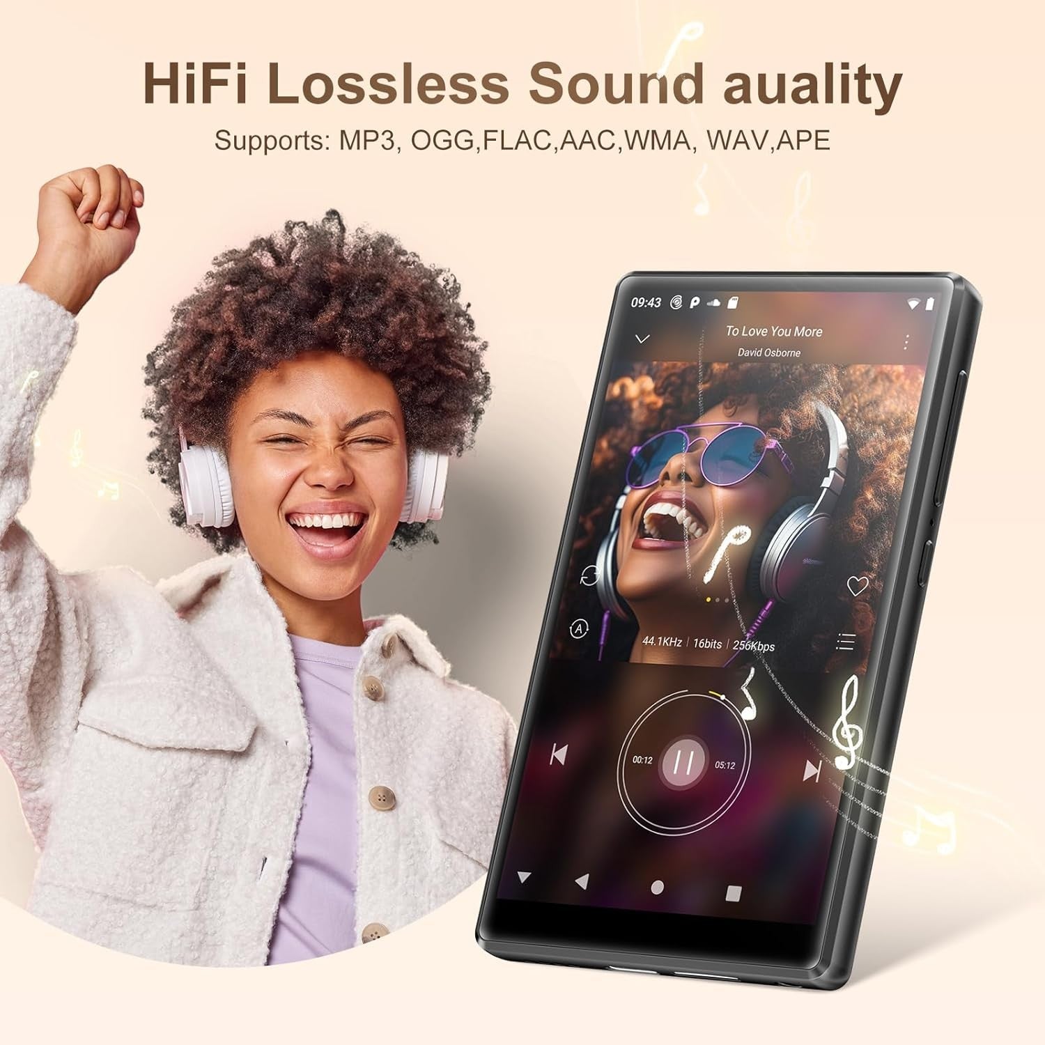 Wi‑Fi & Bluetooth 96GB 5″ HD Touch MP3 Player w/ Apps & Streaming
