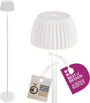 Rechargeable LED Floor Lamp White Touch Dimmable Wireless IP44 Modern