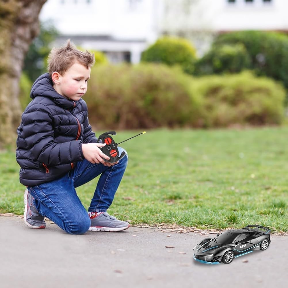 Black RC Drift Car for Kids – Remote Control Vehicle, 22×10×7 CM, Fun Gift