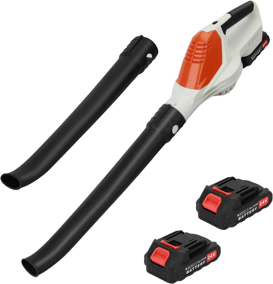 Cordless Leaf Blower 24V Dual Battery 5-Speed Lightweight Garden Cleaner