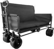 Heavy Duty Folding Festival Trolley Cart 180kg All-Terrain Wheels Adjustable