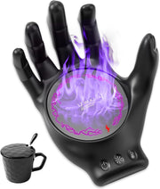 Black Hand Coffee Mug Warmer Set 3 Temp 8H Auto Off Desk Heater