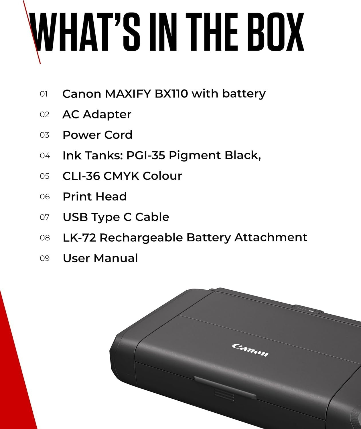 Portable Wireless Colour Printer | A4 Print, Travel & Home Office