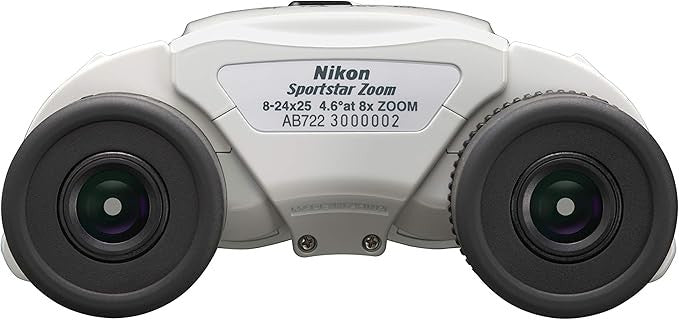 8–24x25 Compact Zoom Binoculars | Ultra-Portable Travel Optics | Lightweight HD
