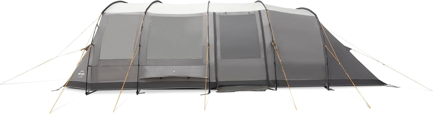 6 Man Family Tunnel Tent 3 Rooms Enclosed Porch 3000mm Waterproof