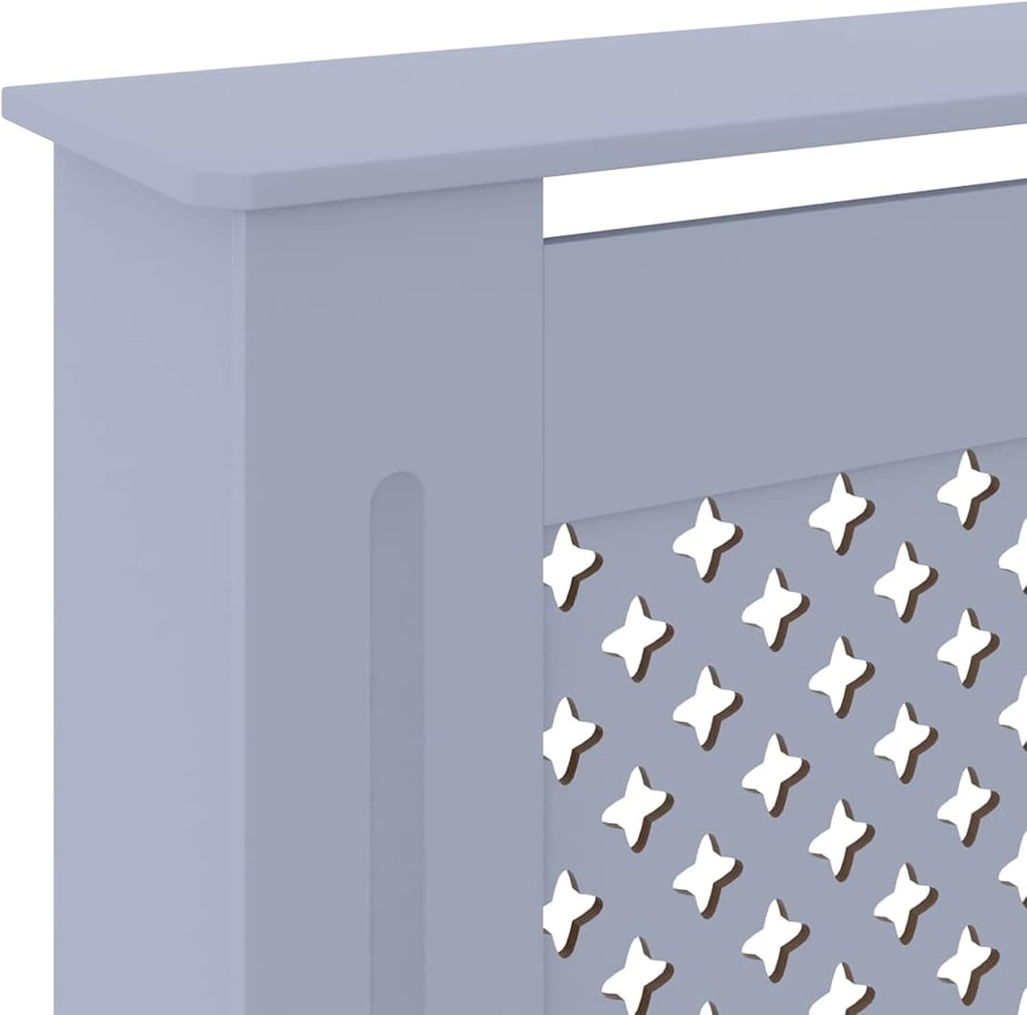 Grey Radiator Cover Cabinet | Large 205cm Modern MDF Heater Cover